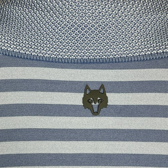 Greyson Polo Shirt Adult Medium Blue Striped Golf Rugby Preppy Short Sleeve Mens - Picture 9 of 11